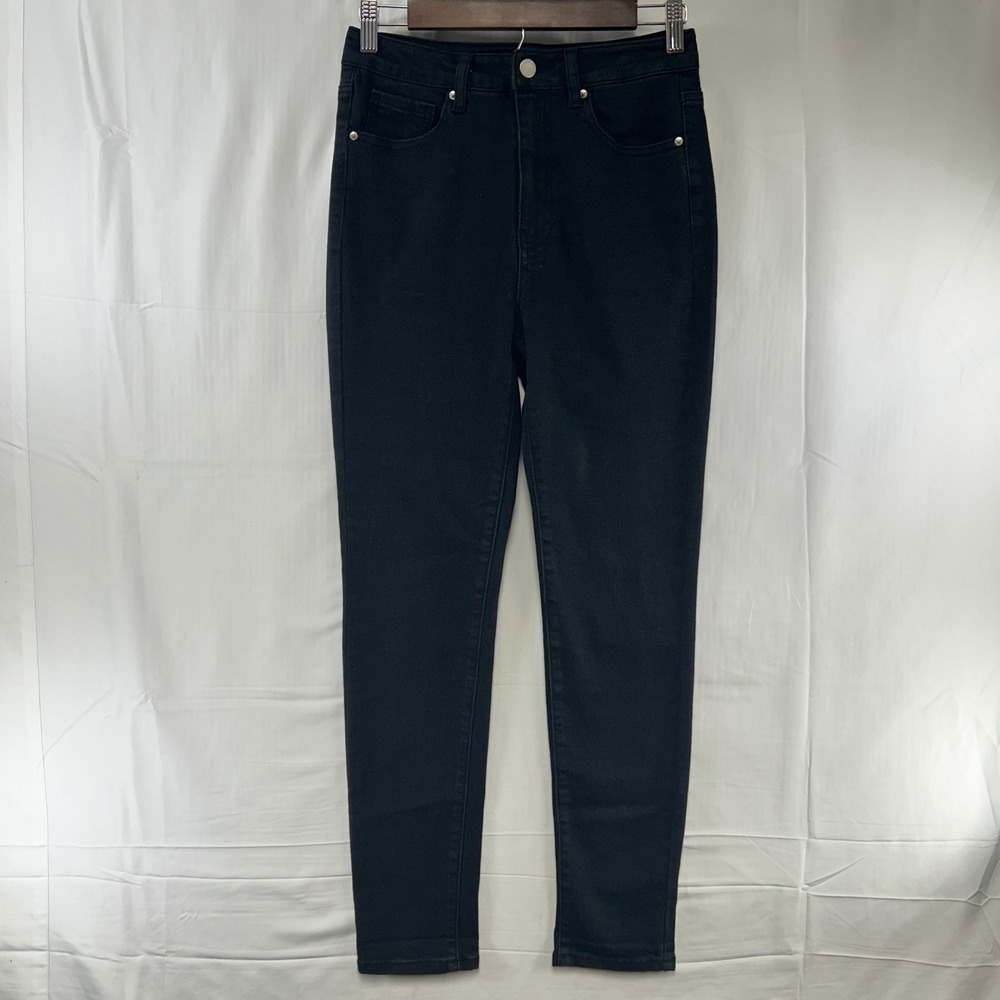 Risen Skinny Jeans Womens 5/27 Black High Waisted RDP1407